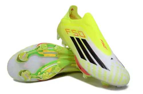 Arrival 39-45) Adidas F50+ series fully knitted waterproof laceless FG football shoes adidas F50+ FG