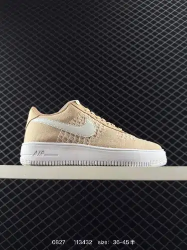 Air Force 1 Flyknit 2.0 Flyknit lightweight gray-white original last cardboard to create a pure air 