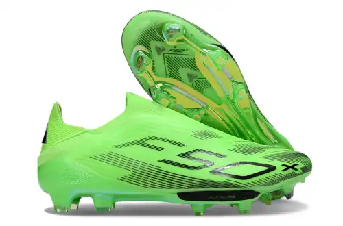 Arrival 39-45) Adidas F50+ series fully knitted waterproof laceless FG football shoes adidas F50+ FG
