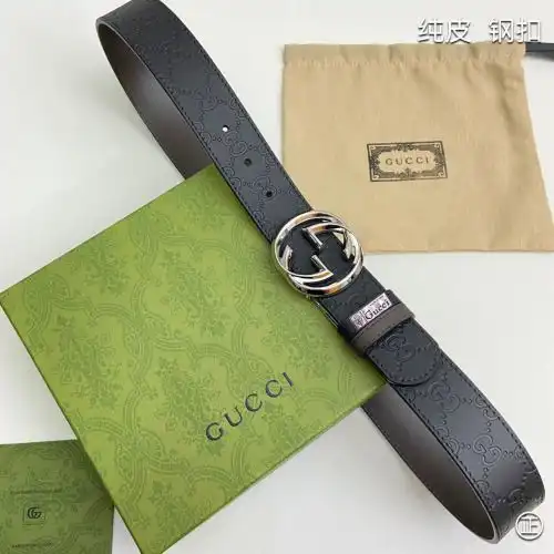 GUCCI leather belt wholesale Guqin boy leather belt wholesale Original genuine leather material Curr