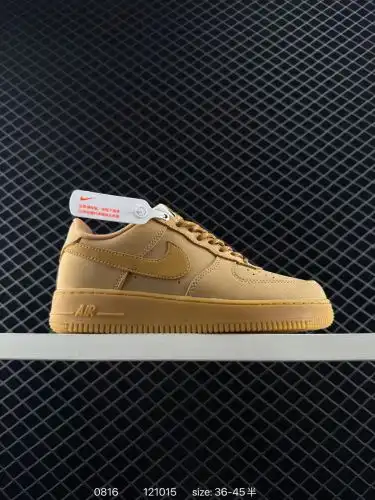 Nike Air Force1 Low AF1 Classic Wheat Color Air Force One Low Top Casual Board Shoes CJ9179-200. Nik