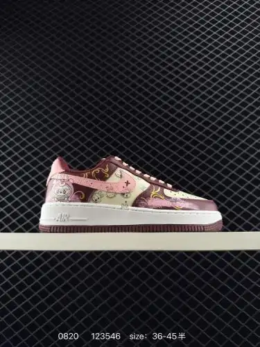 230 ❤️Air Force 1 Low 07 x LABUBU Red Pink Original Last Cardboard Create a pure low-gang Air Force 