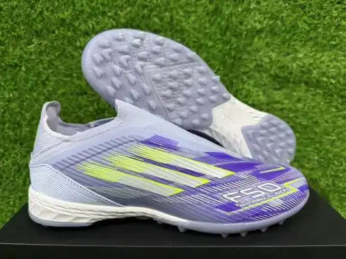 Arrival 35-45) Adidas F50 laceless fully knitted waterproof TF football shoes adidas F50 Elite Lacel