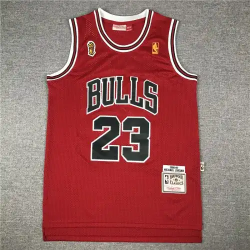 Bulls No. 23 Michael Jordan Champion Edition Retro Red