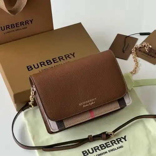 BURBERRY chain bag Babaoli women's bag Babaoli crossbody bag uses imported top-grade original leathe