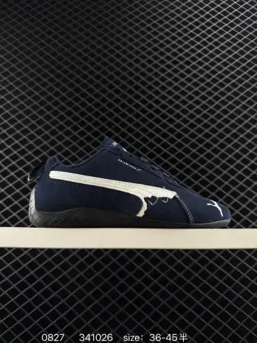 PUMA Puma x Balenciaga Speedcat series sneakers Thin sole shoes Cowhide suede round toe worn low top