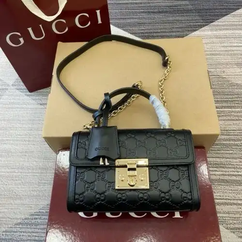 GUCCI handbag, Gu Chen women's bag, Gu Chen crossbody bag, imported top-grade original leather, high
