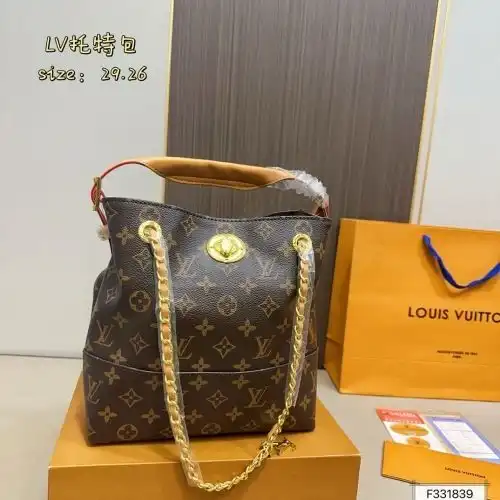 LV tote bag Louis Vuitton women's bag Louis Vuitton crossbody bag is imported original cowhide high-