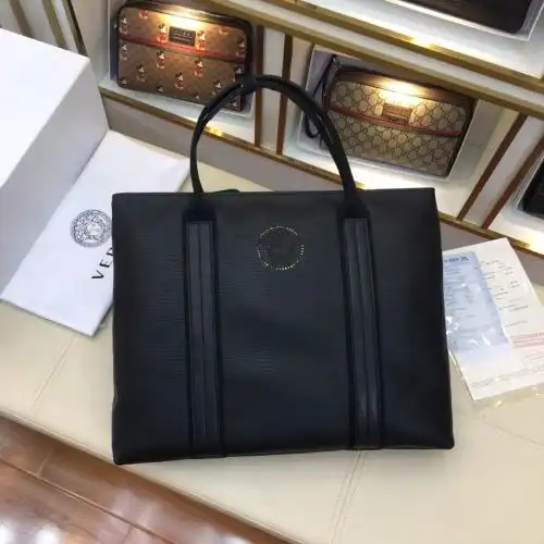 VERSACE briefcase, men's bag, men's bag, crossbody bag, imported top-grade original leather, high-en