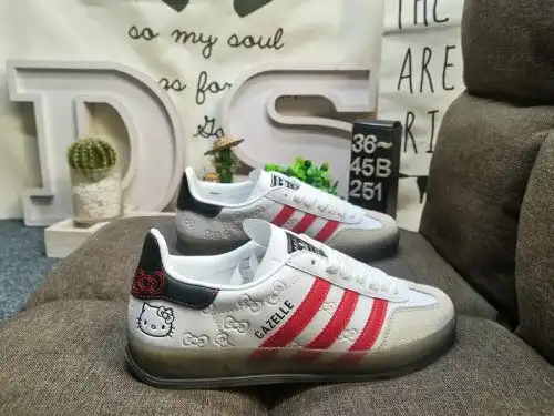 251D company-grade real label half-code adlidas Gazelle Indoor W II0013 casual wear-resistant and li