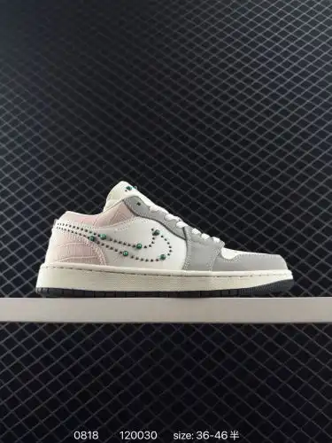 Nike Air Jordan 1 Low AJ1 low top casual shoe Synchronous official color scheme Top-layer leather cr