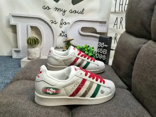 096D Adidas Clover Originals Superstar QC2601 Shell Head Classic versatile casual sports shoes High-