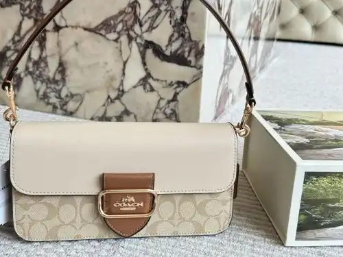 COACH underarm bags, Koujin women's bags, Koujin crossbody bags, imported original cowhide, high-end
