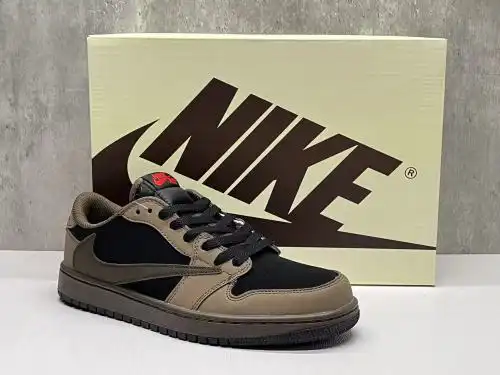 AJ1D black brown chocolate inverted hook 36~47 with half a size