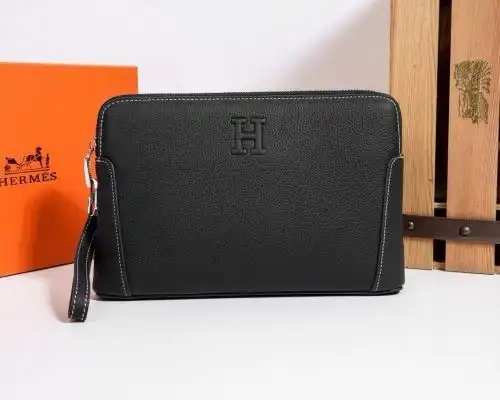 HERMES clutch bag Aimes men's bag Aimes crossbody bag is made of imported original cowhide high-end 