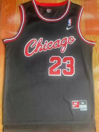 Bulls No. 23 Michael Jordan Chicago One-piece Black