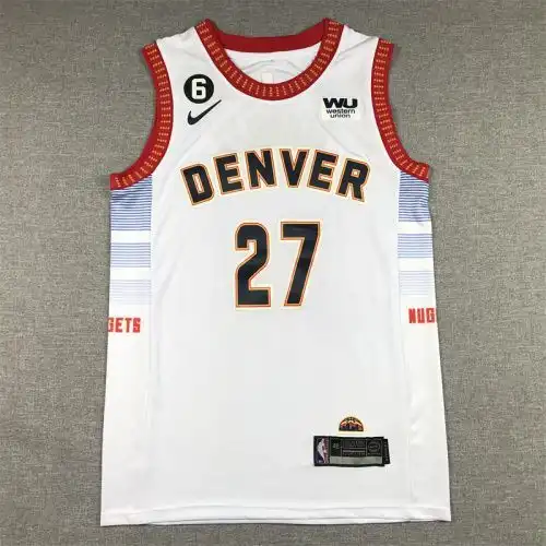 23 season Nuggets No. 27 Jamal Murray City version white