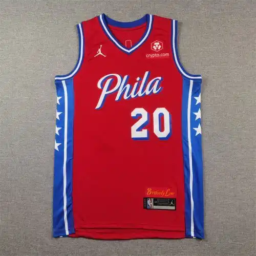 76ers No. 20 Markle Fultz Red