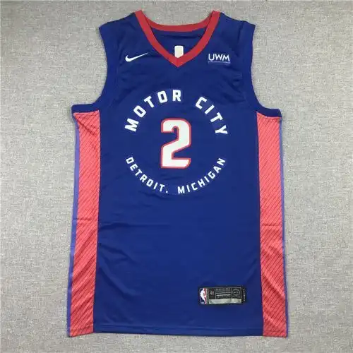 Pistons No. 2 Cade Cunningham City Edition Blue