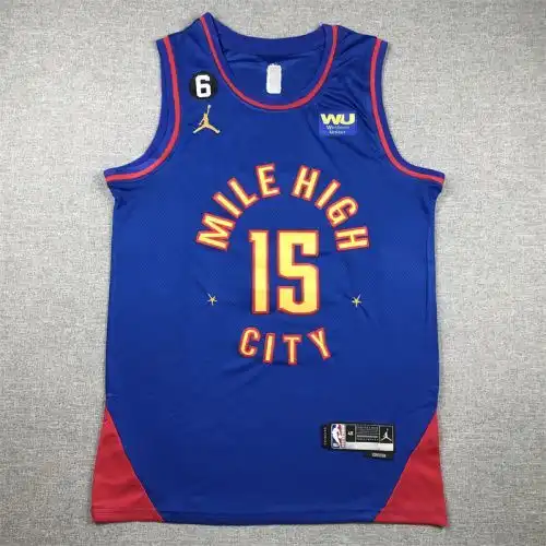 23 season Nuggets No. 15 Nikola Jokic Announcement Edition Blue
