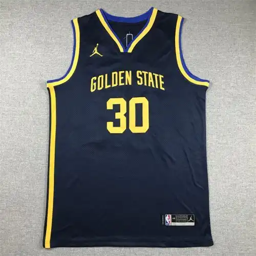 Warriors No. 30 Stephen Curry Deep Blue Announcement Edition