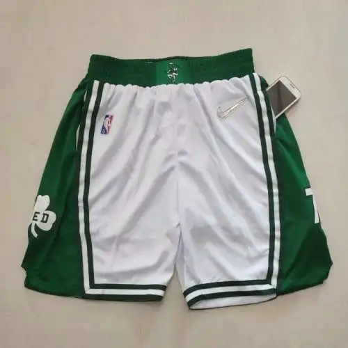 Celtics White Anniversary Diamond Cage Side Pocket Pants
