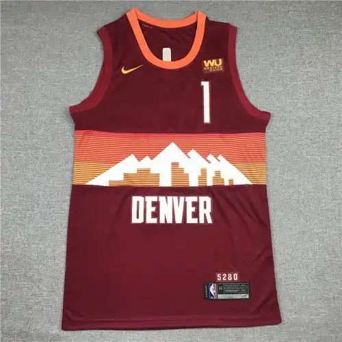 21 season Nuggets No. 1 Michael Porter Jr. City version red