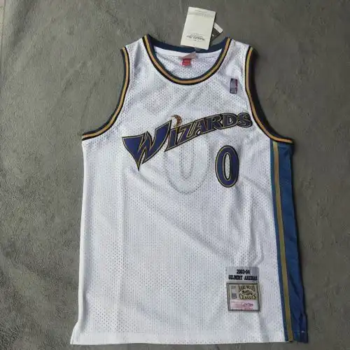 Wizards No. 0 Gilbert Arenas Retro White