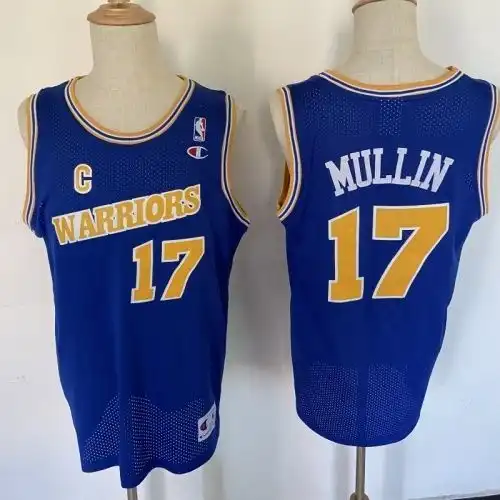 Warriors No. 17 Chris Mullin Retro Blue