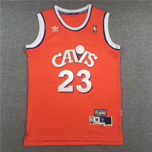 Cavaliers No. 23 LeBron James CAVS Clover Orange