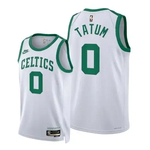 22 season Celtics No. 0 Jason Tatum Anniversary Retro White
