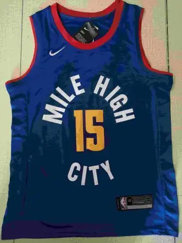 Nuggets No. 15 Nikola Jokic Blue