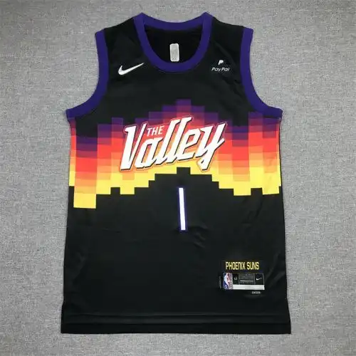 22 season Suns No. 1 Devin Booker City Edition Black