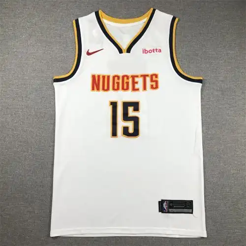 Nuggets No. 15 Nikola Jokic White