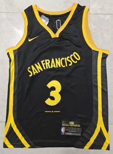 24 season Warriors No. 3 Chris Paul City Edition Black