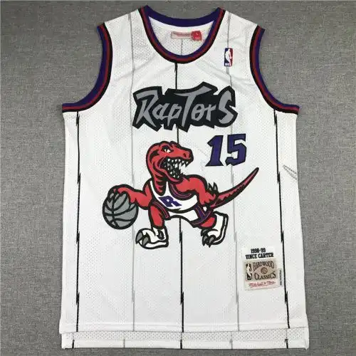 Raptors No. 15 Vince Carter Retro Big Dragon White