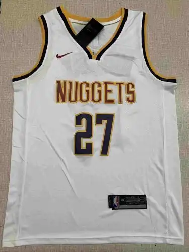 Nuggets No. 27 Jamal Murray White