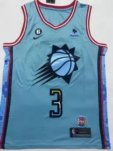 23 season Suns No. 3 Chris Paul City version light blue