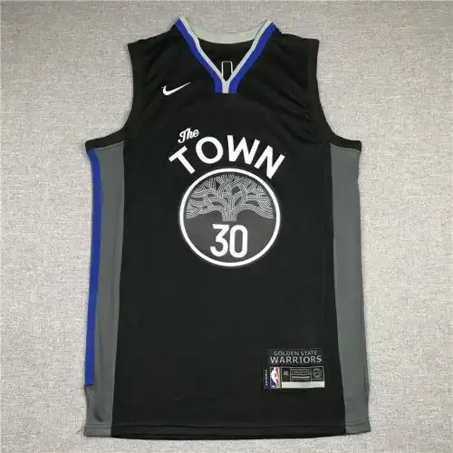 20 season Warriors No. 30 Stephen Curry City version black