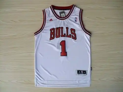 Bulls No. 1 Derek Rose White