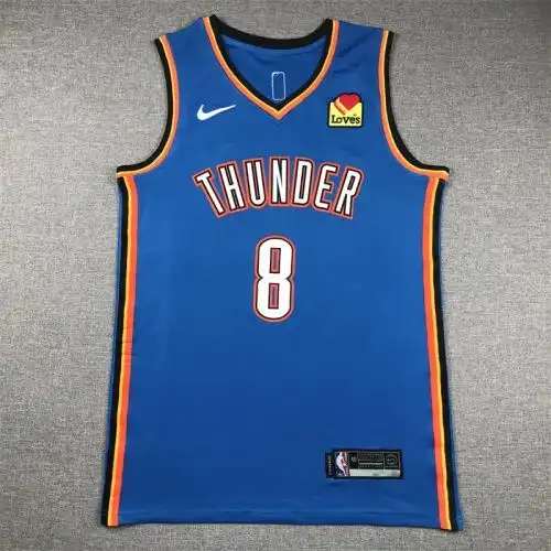 Thunder No. 8 Jaylen Williams Blue