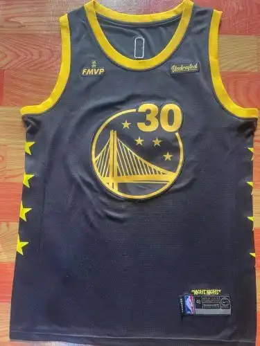 Warriors No. 30 Stephen Curry New Black