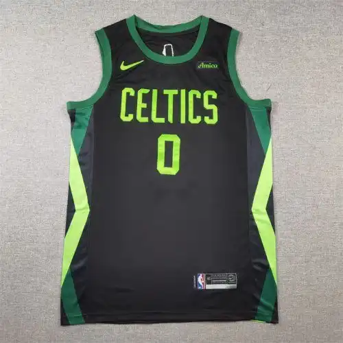 25 season Celtics No. 0 Jason Tatum City Edition Black