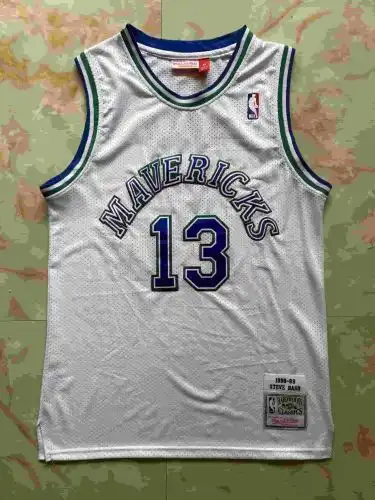 Mavericks No. 13 Steve Nash Retro White
