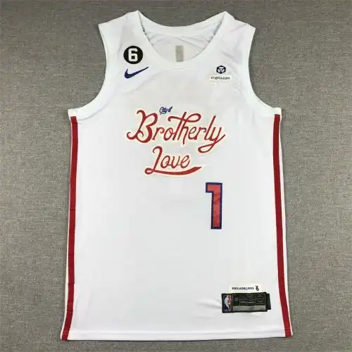 23 season 76ers No. 1 James Harden City version white
