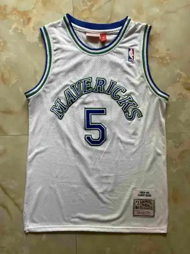 Mavericks No. 5 Jason Kidd Retro White