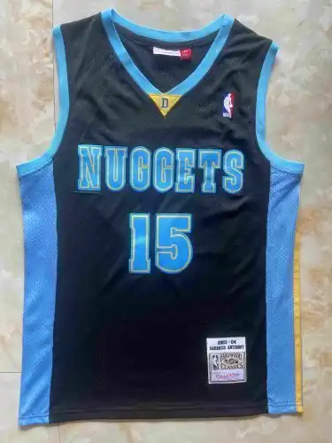 Nuggets No. 15 Cameron Anthony Retro Black