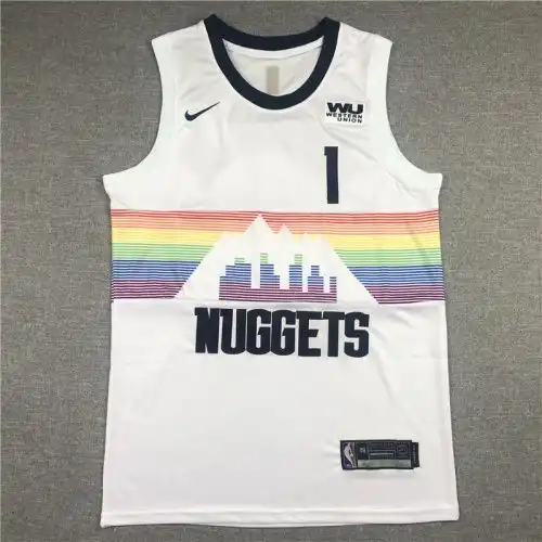 Nuggets No. 1 Michael Porter Jr. Snow Mountain City Edition White