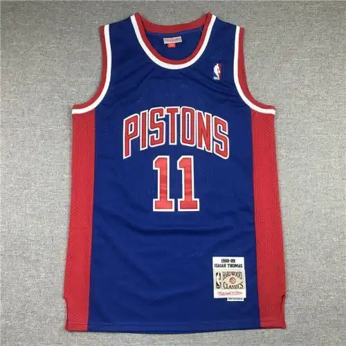 Pistons No. 11 Isaiah Thomas Retro Blue