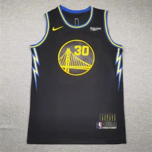 22 season Warriors No. 30 Stephen Curry City Edition Black